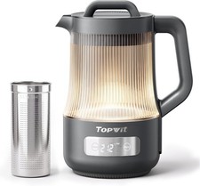1.6L Smart Glass Electric Kettle W/ Temperature Control 9 Removable Stainless