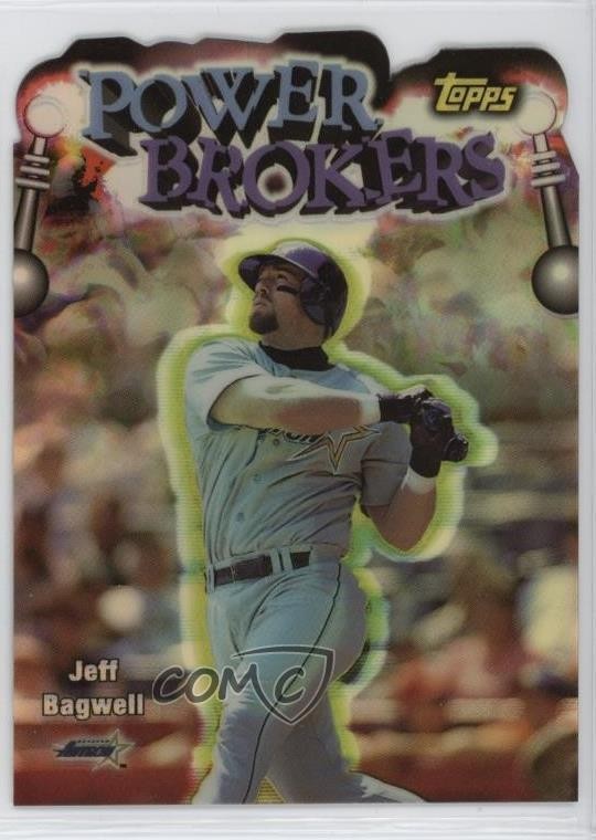 1999 Topps Power Brokers Refractor Jeff Bagwell #PB8 HOF 3p9