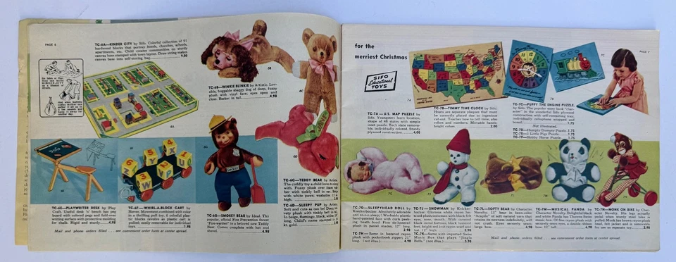 CATÁLOGO DE JUGUETES DE NAVIDAD DAYTON'S Department Store Minneapolis años 50 muñecas Structo Foto 3 de 4