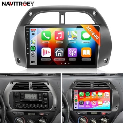 Apple CarPlay For Toyota RAV4 2001-2006 Car Stereo Radio Android 15 GPS NAVI BT