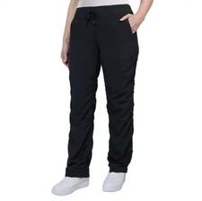 Kirkland Signature Women's Woven Pant, Black Large