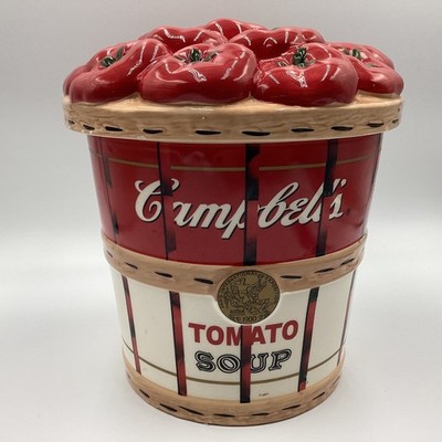 Campbell's Tomato Soup Bushel Basket Cookie Jar