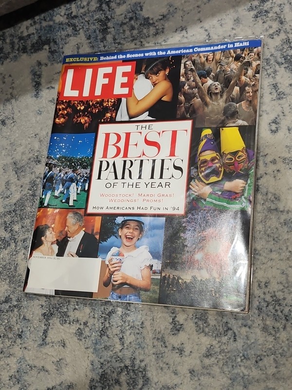 November 1994 Life Magazine No Label Sleeved The Best Parties Of The Year