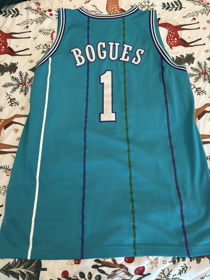Muggsy Bogues #1 Charlotte Hornets X-Large Adidas Men's Hardwood | eBay