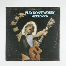 MICK RONSON Play Don't Worry APL10681 LP Vinyl VGnr+ Cover VG GF WoL