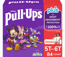 Huggies Pull-Ups Plus Training Pants Unisex Size 5T-6T 46-60 lbs 84 Count