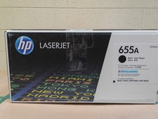 HP CF450A Black Toner Cartridge 655A open box, sealed bag