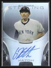Gosuke Katoh 2013 Bowman Sterling Refractor Auto /150 #BSAP-GK New York Yankees