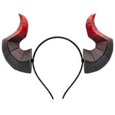 Devil Horns Headband Gothic 3D Demon Horns Headband for Adult