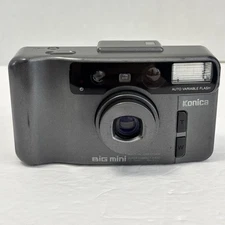 Konica Big Mini BM-510Z Auto Focus 35-70mm Zoom Film Camera w/ battery (READ)