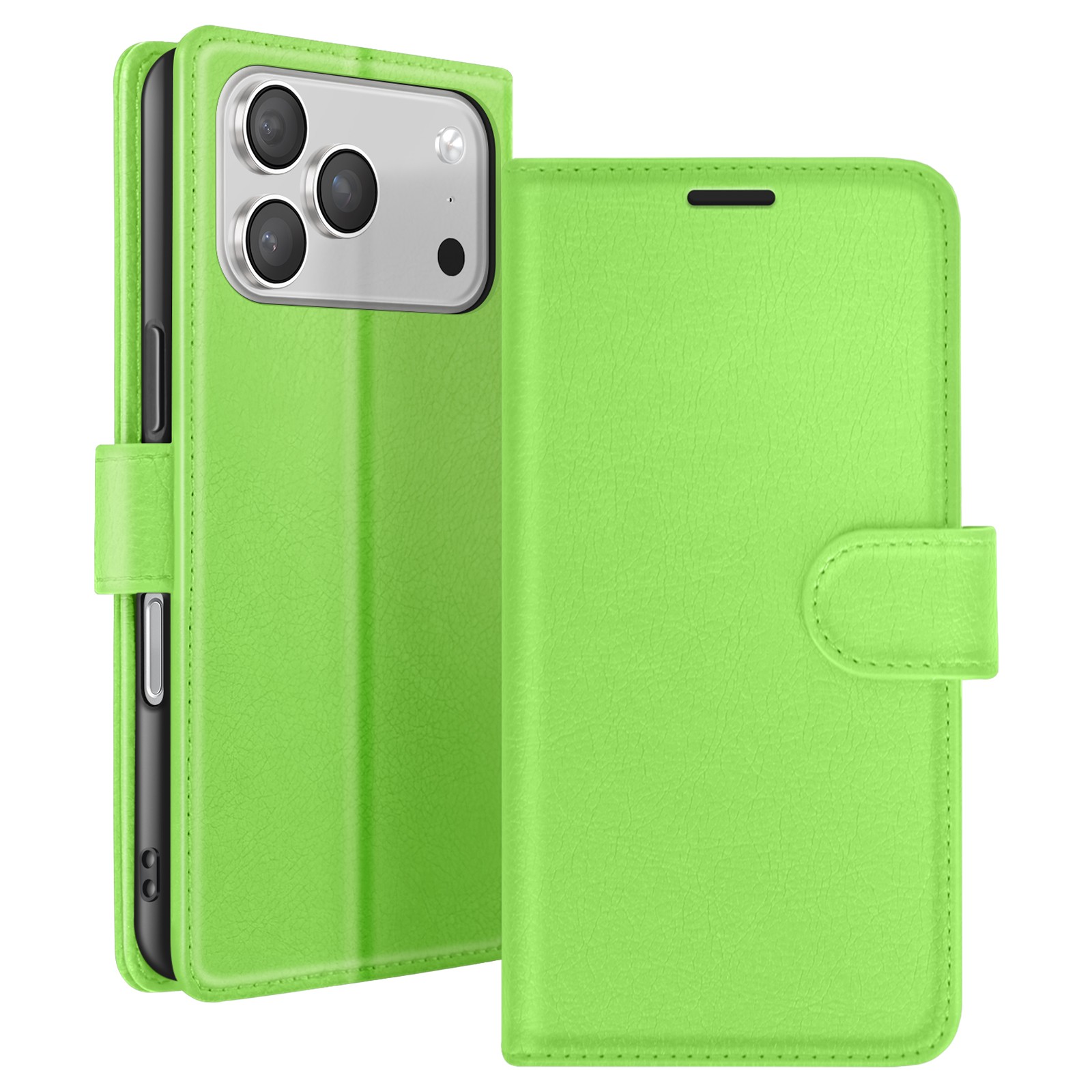Coque Portefeuille iPhone 17 Pro Max Zanaé avec Support Tab Vert