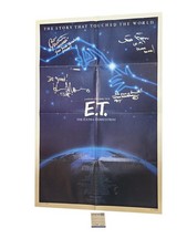 E.T. The Extra Terrestrial Cast Autographed Original Poster w Quotes Exact Proof