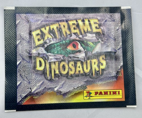 EXTREME DINOSAURS PANINI STICKERS FIGURINE BOX 50 SEALED BAGS RARE MADE IN ITAY - Picture 6 of 15