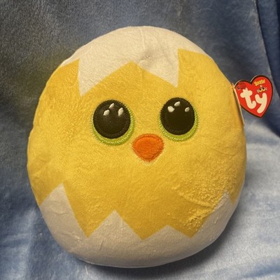 TY Beanie Squish-A-Boos Hatch the Easter Chick in Egg 8'' -See Description