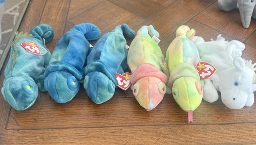 Vtg Ty Lot Of 6 Beanie Baby Mythical Creatures