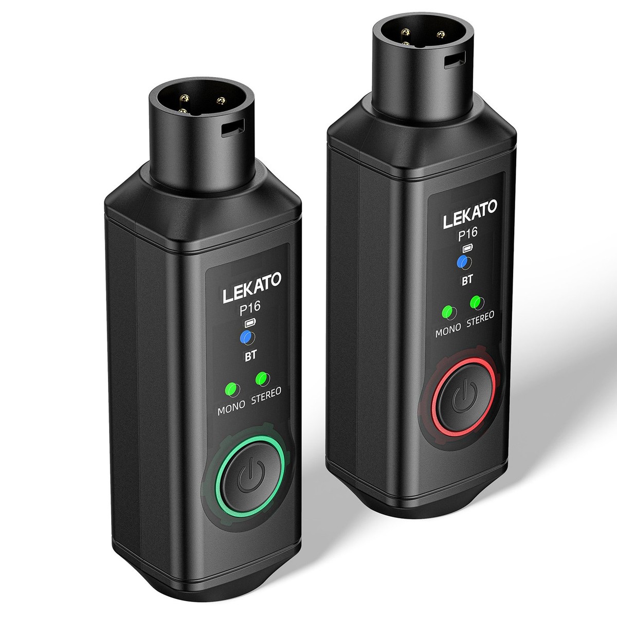 LEKATO 　ワイヤレスXLR LEKATO XLR Wireless Bluetooth Receivers Wireless Adapter 2 Pack