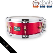 COWLS The Maple 5.5x14 Maple Snare Drum Red Sparkle Bright Sound