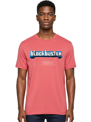 Blockbuster-2 Mens Graphic Tee, 100% Cotton, Casual Summer Wear