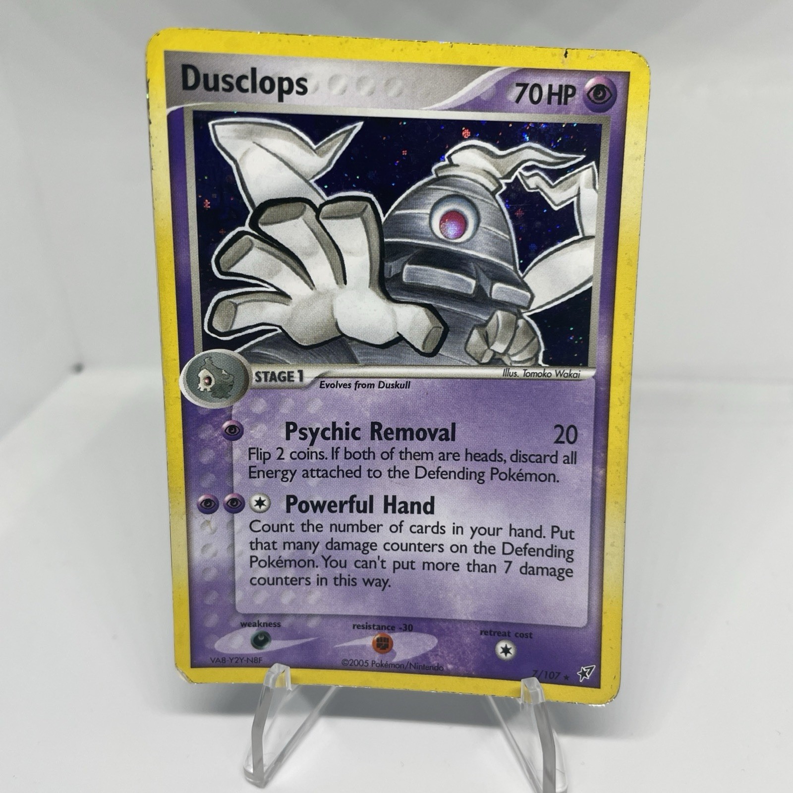 Pokemon Card - Dusclops Deoxys 7/107 Holo Rare HP