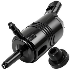 89001122 Front Windshield Washer Pump w/Grommet Replacement 22127652, black