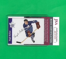 HUGH BOLTON (D) 1994 PARKHURST '56-57 MISSING LINK JSA AUTHENTIC AUTOGRAPH CARD