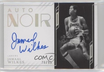 2022-23 Panini Noir Black & White 70/99 Jamaal Wilkes #ANB-JWI Auto HOF 1u6