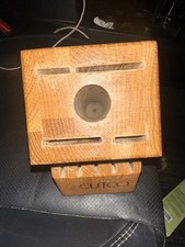 CUTCO Honey Oak Solid Wood 10 Slot Homemaker Knife Block Made in USA