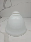 Vintage Milk Glass Stiffel Torchiere Lamp Shade Diffuser 8" Waffle Pattern EVC