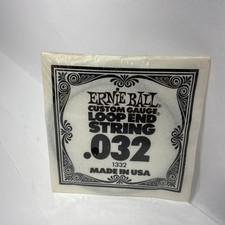 Ernie Ball Custom Gauge String .032 1332 Loop End Made In USA 6 Pack New Sealed