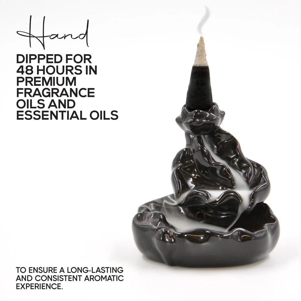 400 Conos de Incienso de Carbón Jumbo 2" RETROCESO Quemador de Cascada a Granel Soporte Censario Foto 3 de 4