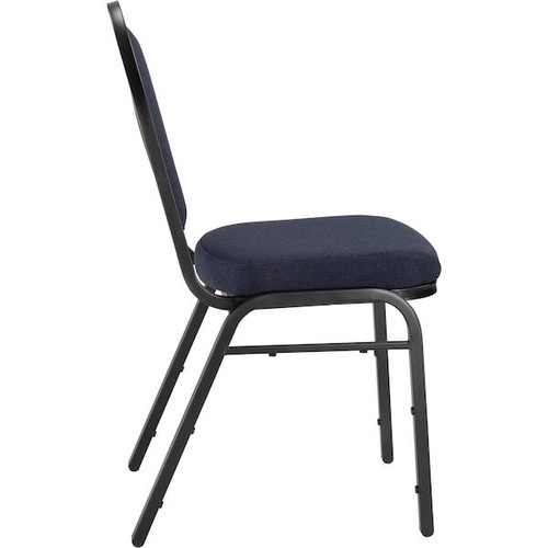 National Public Seating 9254-Bt Stacking Chair, 9200 Series, Fabric Blue - Picture 3 of 6
