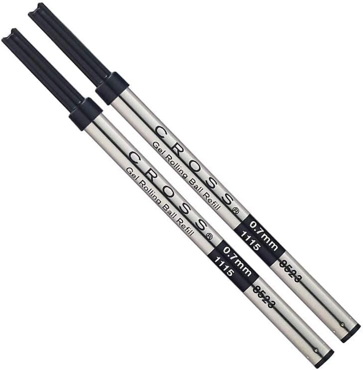 Cross Rollerball Selectip Gel Pen Refills Black Medium 2 Refills 8523