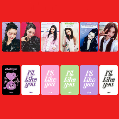 8pcs/set Kpop ILLIT Member I'LL LIKE YOU Self Made Photo Cards