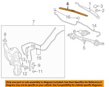 GM OEM 17-23 Acadia Windshield Wiper Washer Components-Wiper Blade 84586337
