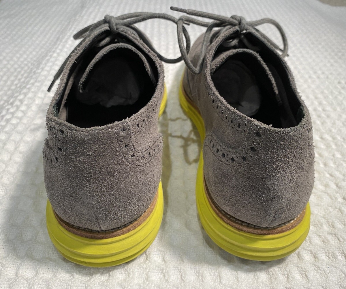 COLE HAAN LunarGrand Wingtip Suede Oxfords men