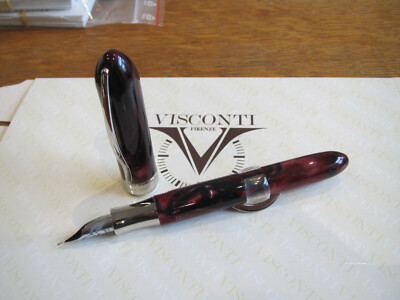 Visconti Moonlight Burgundy LE Crescent Fill Fount pen Smartouch Tubular nib MIB