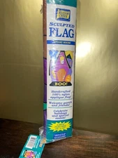 NEW Meadow Creek Sculpted Large Flag Spooky House BOO Nylon 28 x 40 Halloween