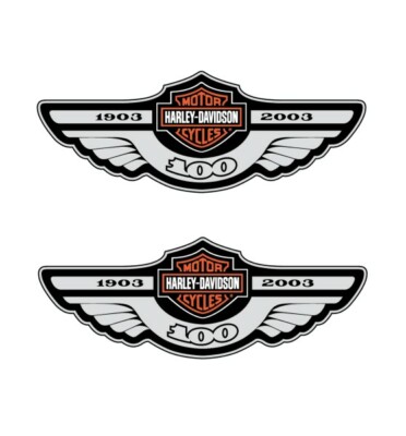 2003 Harley Davidson FLHR FLSTC 100th Anniversary Tank Decals