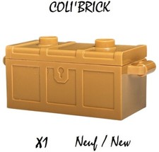 Lego 4738 80835 - 1x coffre à trésor Treasure Chest - Medium Nougat - New Neuf