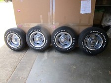 7377 Corvette Rally Wheels Tires Firestone Steel Radial 500 Car Set 74 75 76 7377 Corvette Rally Wheels Tires Firestone Steel Radial 500 Car Set 74 75 76