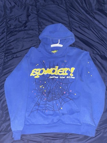 Blue sp5der hoodie - Gem Blue sp5der hoodie - Gem