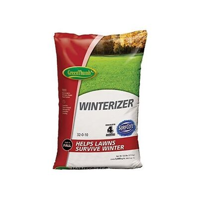 #ad Green Thumb 32 0 10 Winterizer Lawn Fertilizer 5M Covers up to 5000 sq ft $33.90
