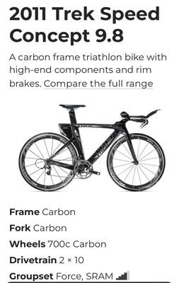 Bicycles - 2011 Trek Speed Concept 