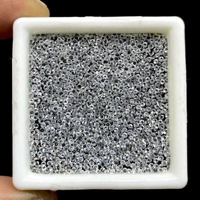 VVS 500 Pcs Natural White Topaz 1.2mm Round Cut Calibrated Loose Gemstones Lot