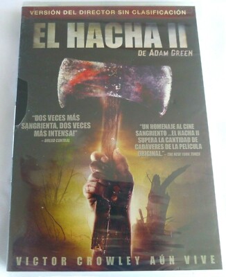 El Hacha II De Adam Green, Victor Crowley Aun Vive DVD >NEW 
