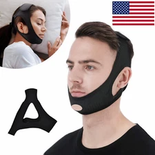 Anti Snore Chin Strap Stop Snoring Sleep Apnea Belt Jaw Support solution Safety
