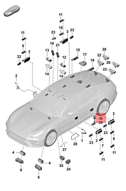 Genuine PORSCHE Cayenne Macan Panamera 971 Sleeve 95863224201OS1 