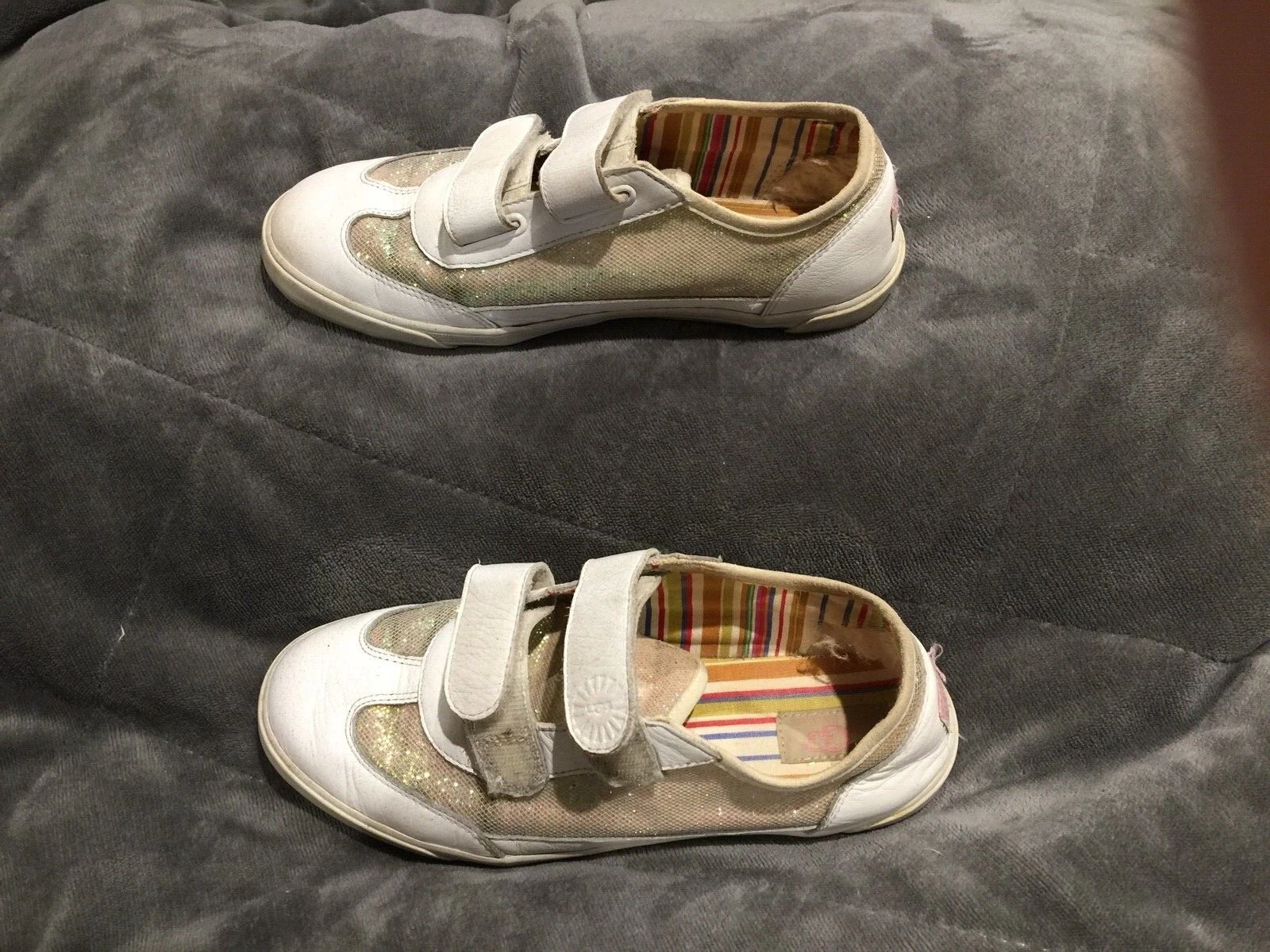 DÉCOLLETÉ ORIGINALI UGG BIANCHE SCINTILLANTI TAGLIA UK4