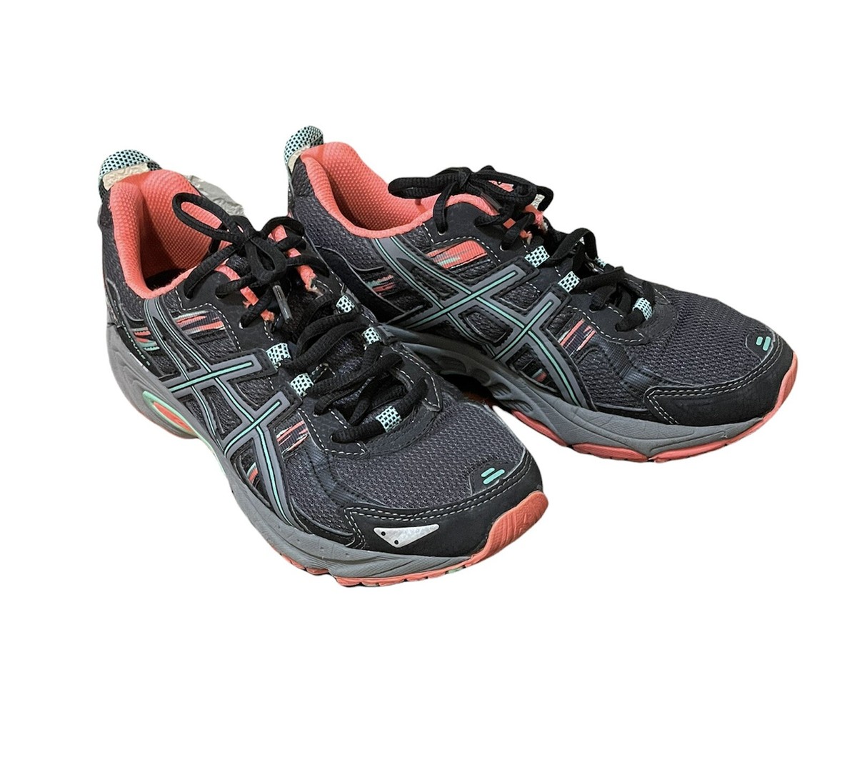 Asics Gel Venture Running Shoes Gray/Coral/Black T5N8N Women