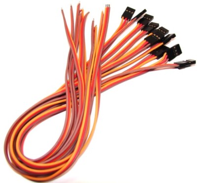 10 Servokabel Stecker 3x0,25 für Graupner Goldkontakt